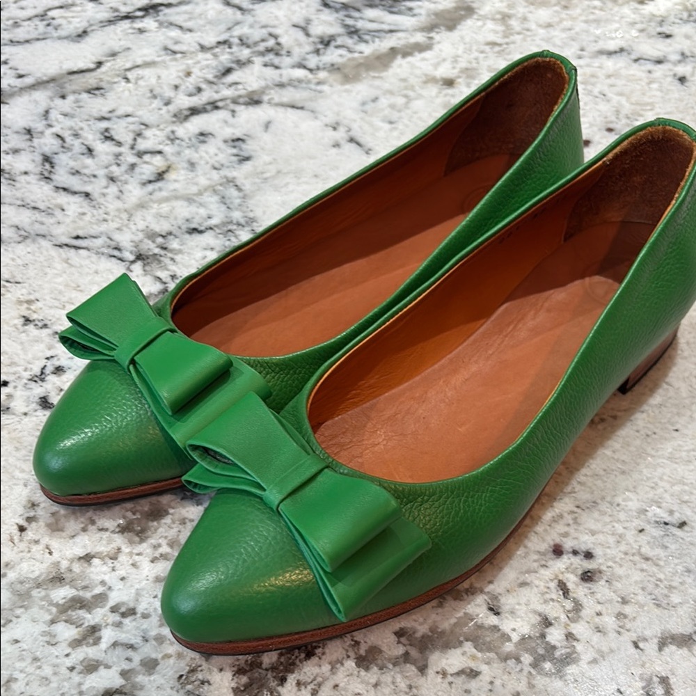 Genuine Leather Flats with Bow - Picture 5 of 15